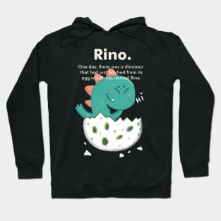 little dinosaur cute illustration Hoodie